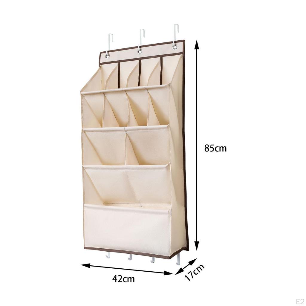 Deep Pockets Tür-Schuhregal zum Aufhängen, Aufbewahrungstasche für Schrankaufhänger,