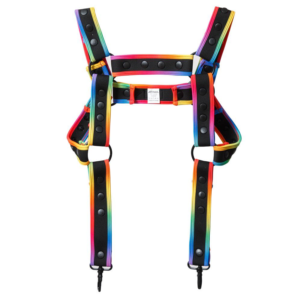 Men's Leather Body Harness Bondage Thong