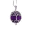 Aromatherapy Necklace Tree of Life Diffuser Jewelry Vintage Open Locket Pendant Essential Oil Perfume Aroma Diffuser Necklace