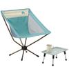 LOGOS LOGOS Life Bucket Chair 73321002 Outdoor Folding Camping Chair (Colorful Logos) (Light Blue)