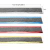 Car Threshold Strip Anti Scratch Door Sill Protector Rubber Strip Carbon Fiber Car Threshold Protection Bumper Film Sticker