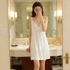 2026 Spring/Summer Sexy V-neck Beaded Modal Camisole Midi Nightgown for Women