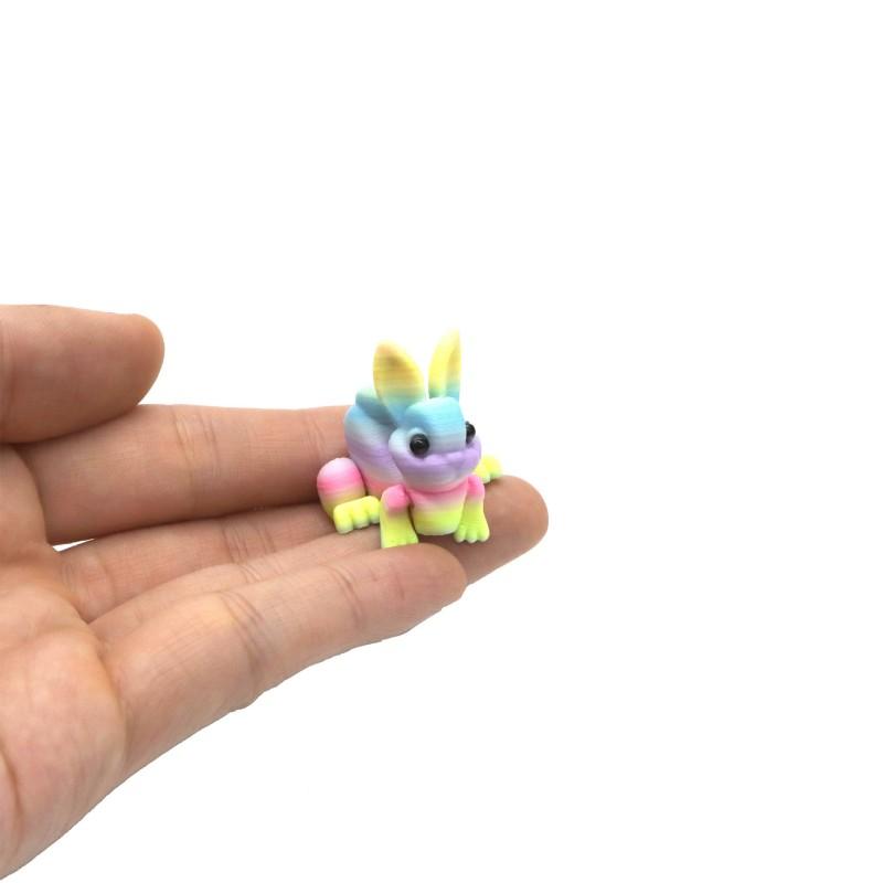 Easter Rabbit Mini Bunny Home Desktop Ornament  3D Printed Rabbit Eggs Ornament Animal Model Ehappy Easter Day Kids Party Gift