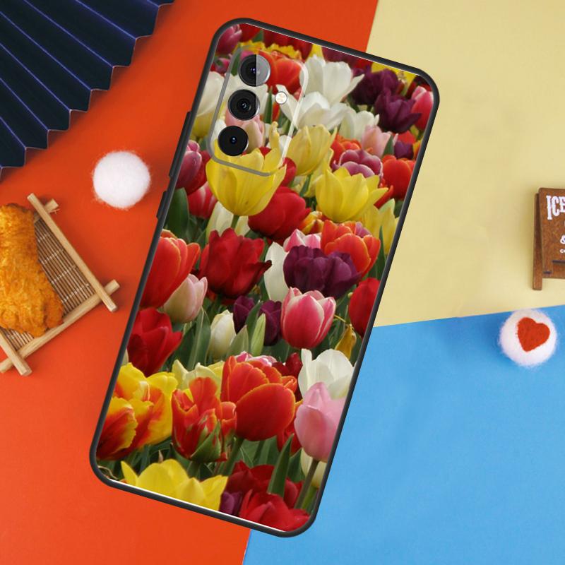 Tulip Flower Colorful Case For Samsung Galaxy A16 A26 A36 A56 A17 A55 A35 A15 A52 A32 A12 A53 A33 A13 A14 A34 A54