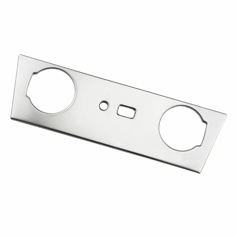 For Hyundai Encino Kona Kauai 2017 - 2025 LHD Center Cigarette Lighter USB Button Panel Trim Decoration Sticker Car Accessories