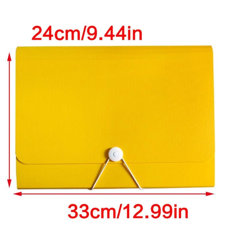 Multi Pocket File Hold Organiser With Carry Handle Waterproof Design For Students Professional