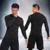 Herren Herbst/Winter Basketball Langarm Fitness Tights - Atmungsaktive, Hochelastische Basisschicht zum Laufen und für Sport