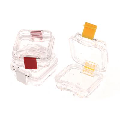 Caja de Almacenamiento para Dentaduras Postizas con Película Corona Dental y Puentes Sin Ranuras Disponibles Caja para Dientes Plástico Transparente Odontología Caja de Membrana