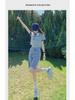 2024 Women's High-Waist Wide-Leg Denim Shorts – Slim, Loose, 5-Point Fit