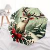 1pc Christmas Elk Automatic Opening and Closing Umbrella - Small Umbrella Suitable for Various Occasions, Portable 3-Fold Small Umbrella for Men