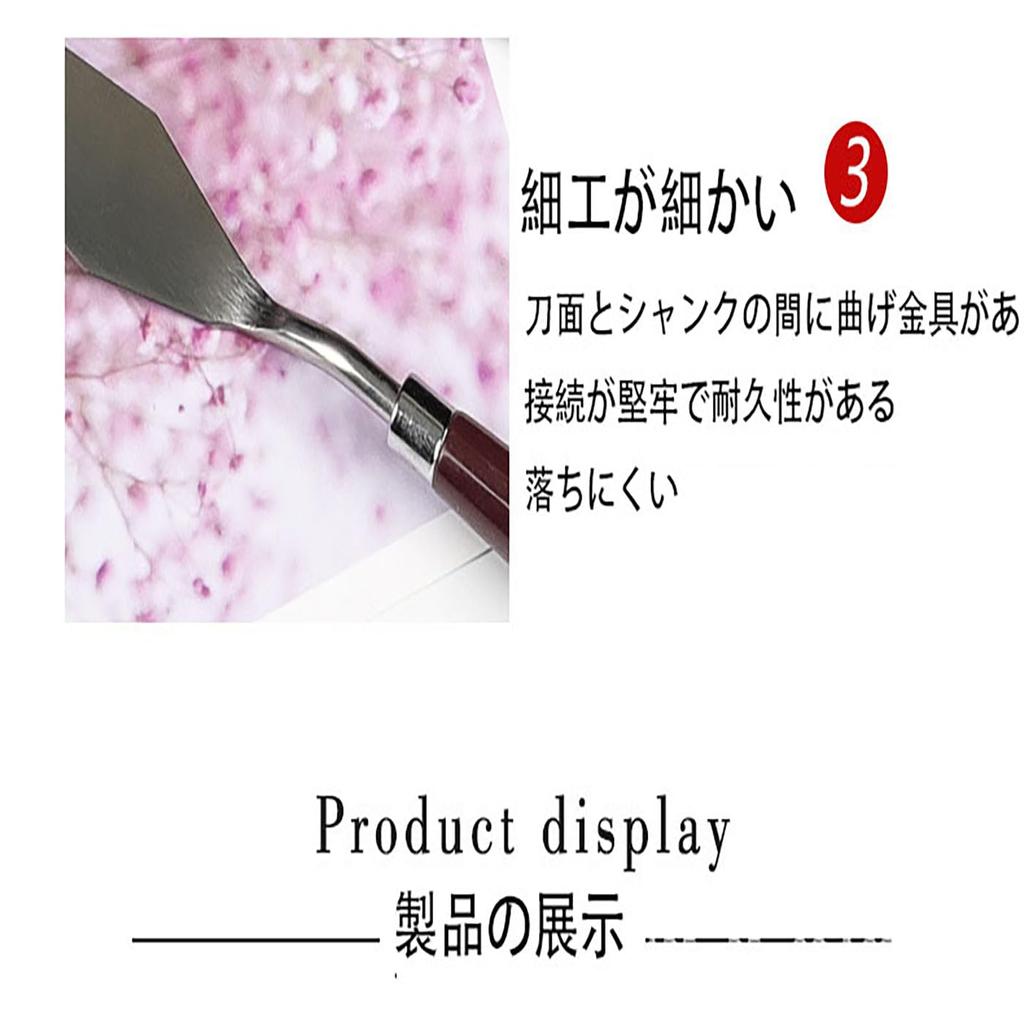LUYING Palette Painting Stainless Steel Oil Painting Plastic Palette Paint Art For Oil For Clay and Ceramic Figure Set of 5 Knife, Knife, Knife,