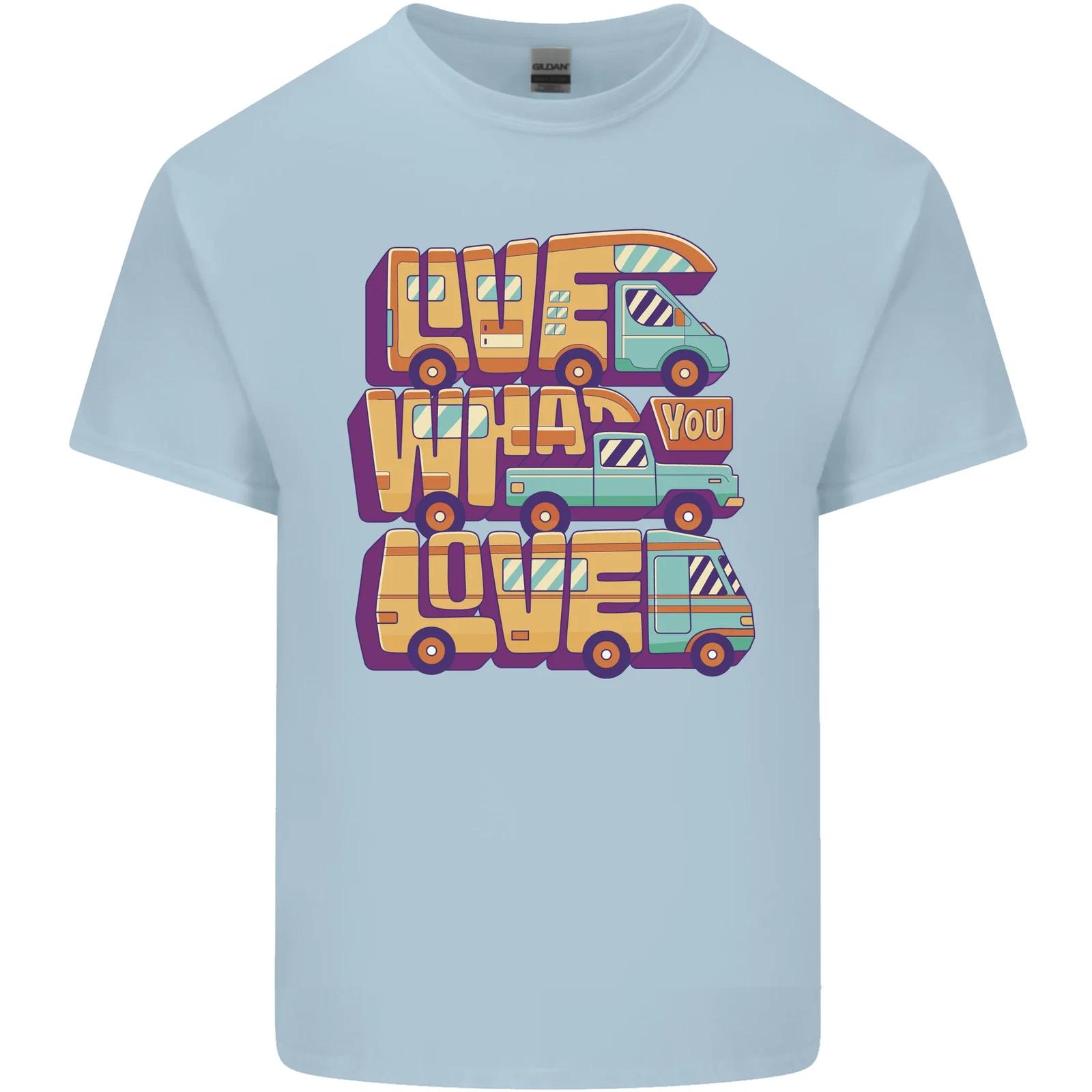 RV Live What You Love Motorhome Caravan Kids T-Shirt Childrens M