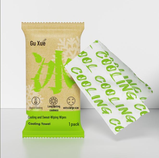 Ice-Feeling Cooling Wipes: Non-Sticky, Sweat-Removing Towels for Sports and Summer Heat Relief