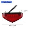 Weatherproof Motorcycle LED Braking Lamp Rear Light Quick Release Installation High Luminosity Design for Various Bikes