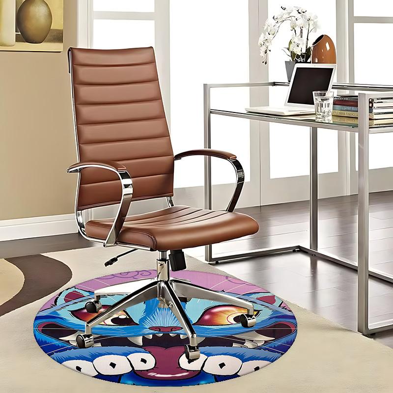 

1pc Anime Cat Round Carpet Office Chair Mat, NonSlip Rug for Home Decor, Seasonal Gift, Suitable for Office, Living Room 80cm
