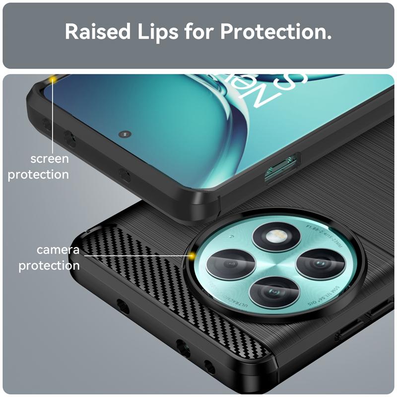 For OnePlus Ace 2 Pro Case Anti-knock Soft Silicon Carbon Fiber Back Cover For OnePlus Ace 2 Pro Case For OnePlus Ace 2 Pro Case