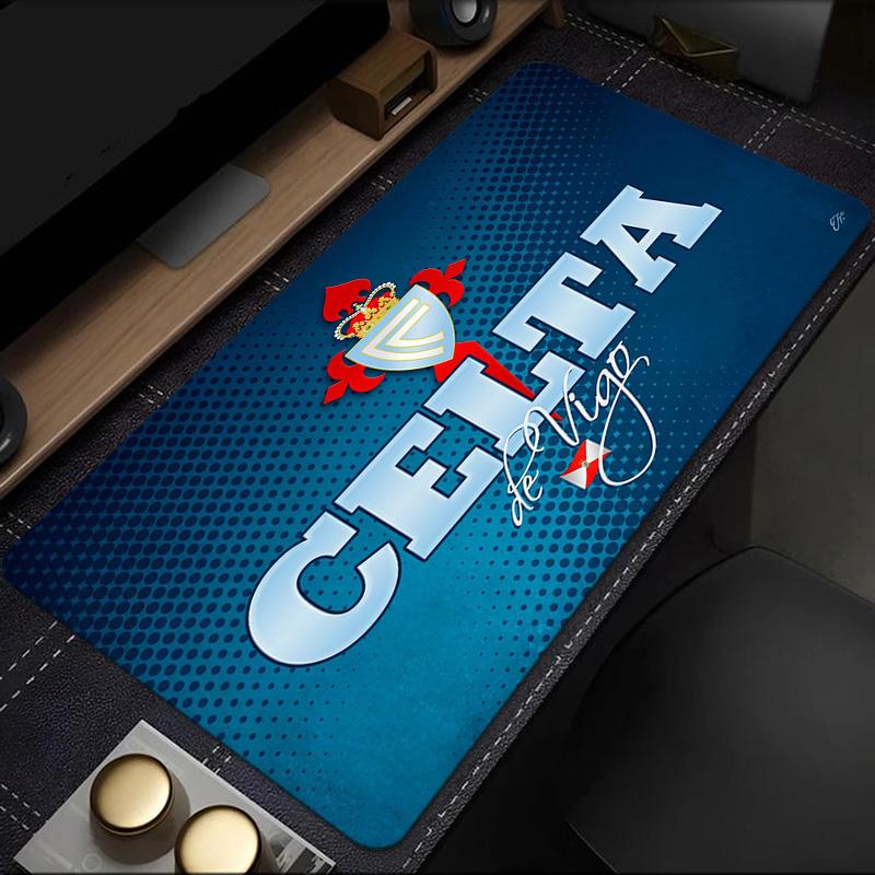 Celta Vigo Crest Glowing Mouse Pad, Rubber Base, Mouse Pad for Gamers and Office Use, Gaming Desk , Easy To Clean Mat Christmas fan gifts