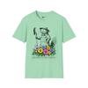 Beaver Gardening Paradise T-Shirt: Floral Print, Gift for Plant Lovers