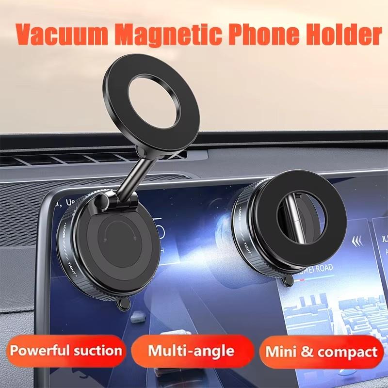 Vacuum Magnet Bracket Upgraded Version Multi-angles Adjustment Strong Magnetic Suck Design Foldable Car Navigation Phone Holder