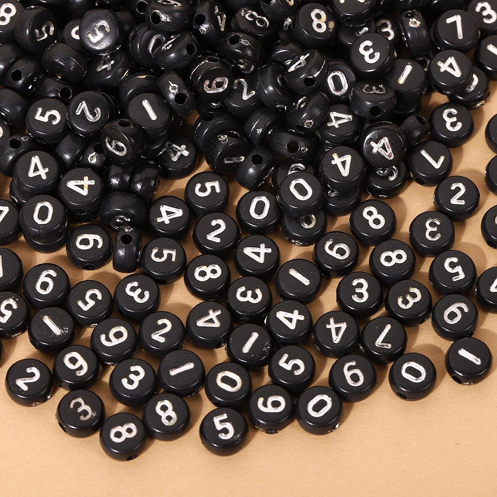 Acrylic Letter Beads for Kids' Jewelry Making – Educational DIY Beading Accessories