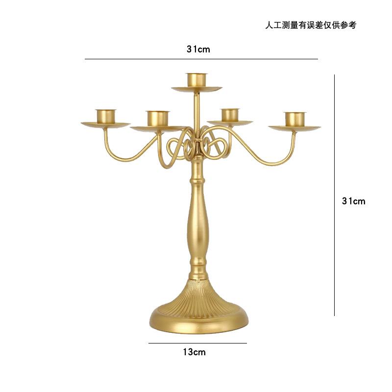 Nordic Creative Metal Candle Holder Candlestick Centerpieces Road Lead Candelabra Centerpieces Wedding Christmas Decor