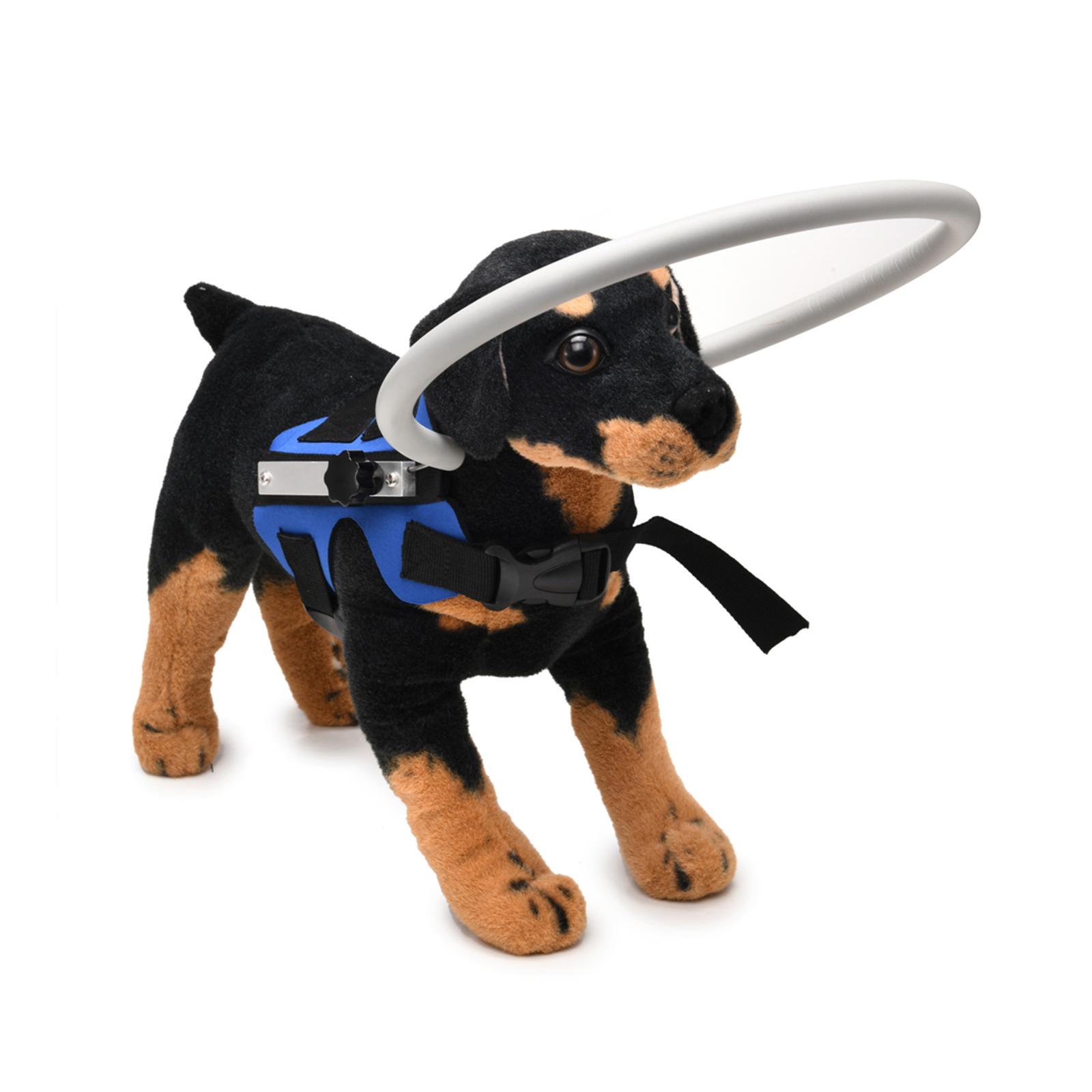 

Кольцо для защиты от столкновений домашних животных, слепой ошейник Halo для собак, направляющее устройство для шлейки, жилет для домашних животных M синий