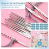 130pcs/set Weaving Accessories Knitting Crochet Hook Set DIY Sewing Tool  Women