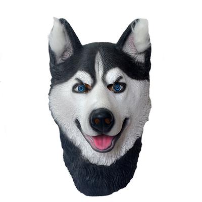 Halloween Husky Mask Dog Head Husky Animal Headgear Christmas Latex Animal Mask