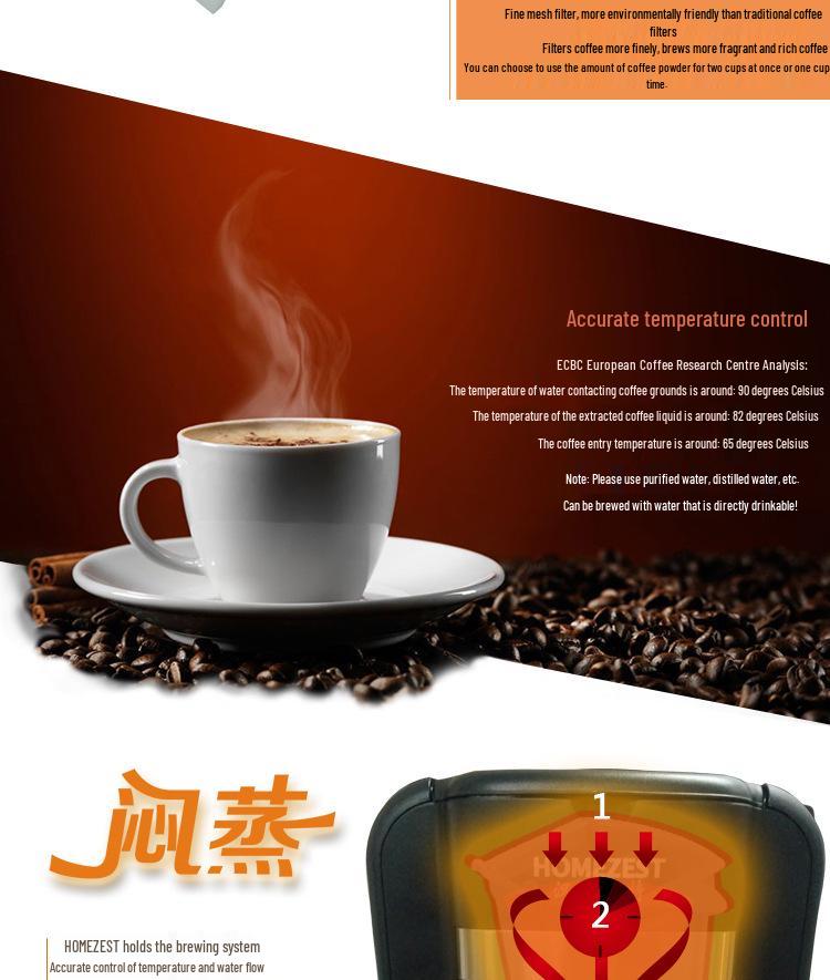 Compact Automatic Coffee & Tea Maker - American Drip Style Machine