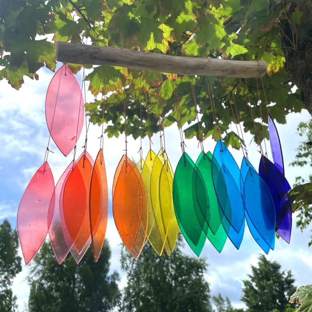 Wind Chimes Rainbow Glass Assorted