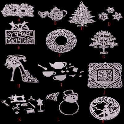 Troqueles de corte de metal, plantilla para álbumes de recortes, tarjetas de papel fotográfico, manualidades, grabado en relieve, bricolaje