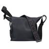 LOEWE 25Stainless Steel Supple Smooth Calf & Jacquard Cuby Crossbody Bag, Small Shoulder bag blackUsed