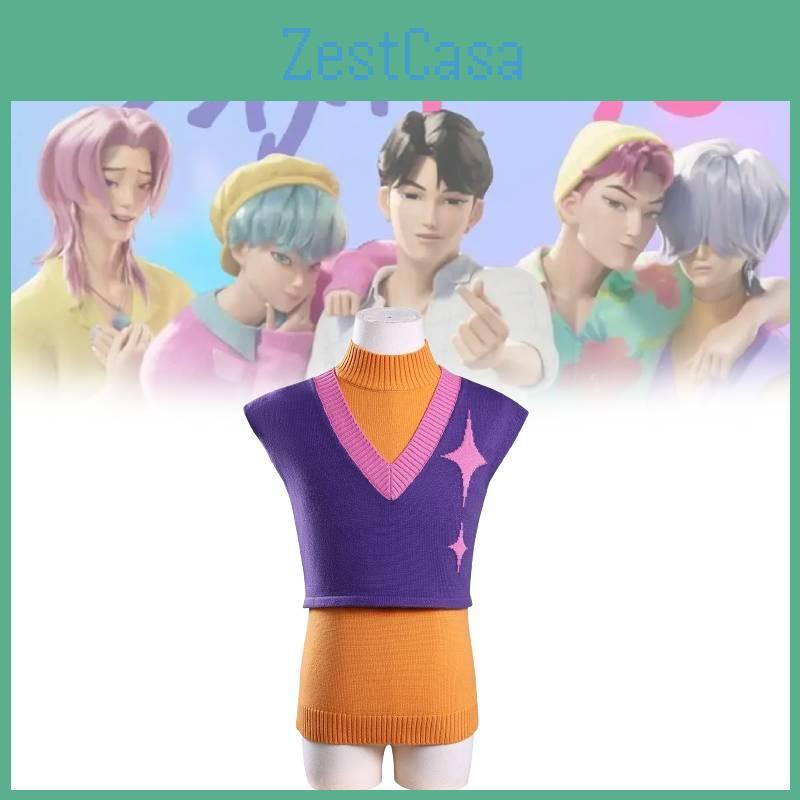 Kpop Demon Hunters Cosplay Costume With Polyester Fabric For Anime Game Role Play