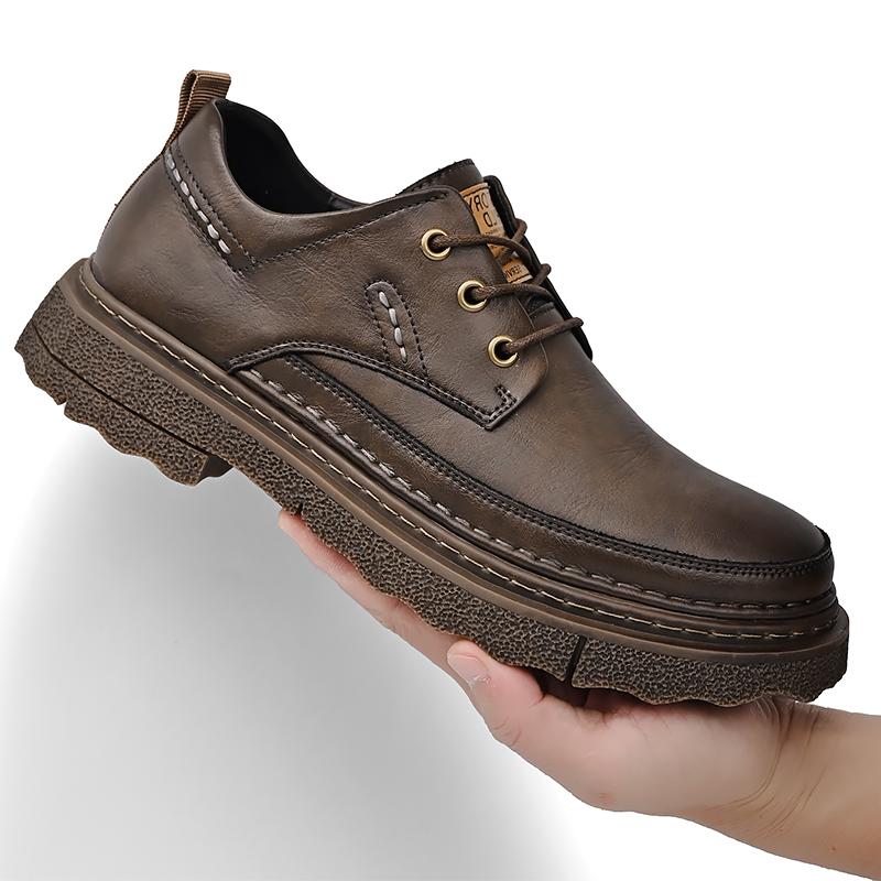 

Мужские кроссовки из натуральной кожи ручной работы, брендовые мужские повседневные туфли на плоской подошве, классические мужские туфли на шнуровке для свадьбы, универсальные мужские туфли для скейтбординга 45 хаки