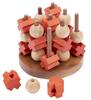 Tic Tac Toe - 3 D - Jeu du Morpion en Bois - XO game -Logique Ambiance - Jeu en bois Ecologique- 2 joueurs - 350410 - Taille M