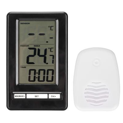 Wireless Electronic Thermometer Indoor Outdoor Home Digital Weather Station Clock Display