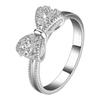 Bowknot Bow Ring Silver Geometric Ring Hot Engagement Rings  Anniversary Jewelry
