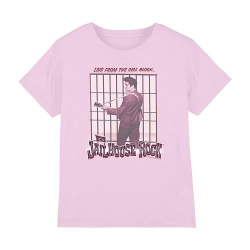 Elvis Presley Childrens/Kids Cell Block Rock T-Shirt