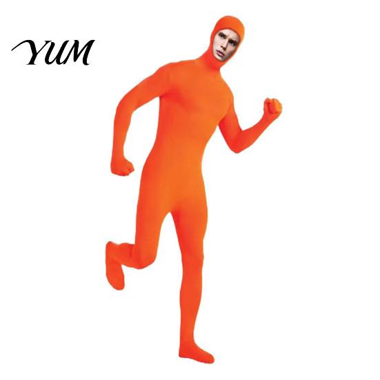 Adults Unitard Full Body Zentai Suit for Men Women, Open Face Halloween Cosplay Bodysuit Bodysuit, Stretchy Spandex Costume Party, Stage Performance