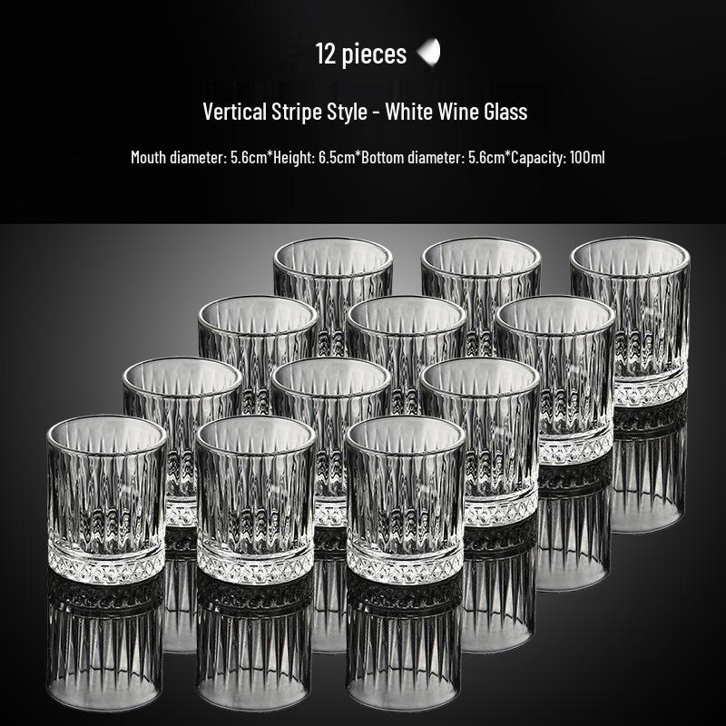 Light Luxury Crystal Baijiu & Beer Shot Glass Set