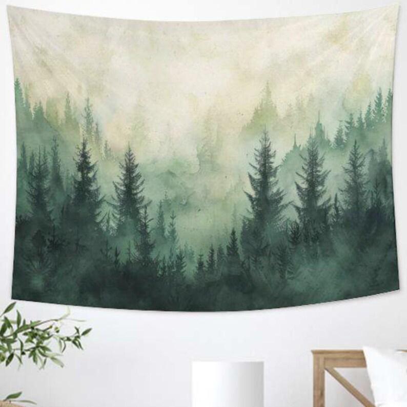 Misty Forest tapestry 75x100