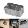 US Standard Metal Outlet Box with Galvanized Irons Construction Precise 81mm Screw Spacing and Corrosion Resistance