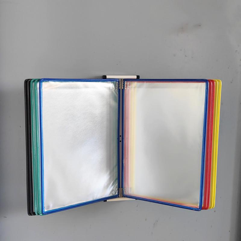 A4 Wandmontierter Klapp-Aktenordner, 5-seitiger SOP-Displayständer