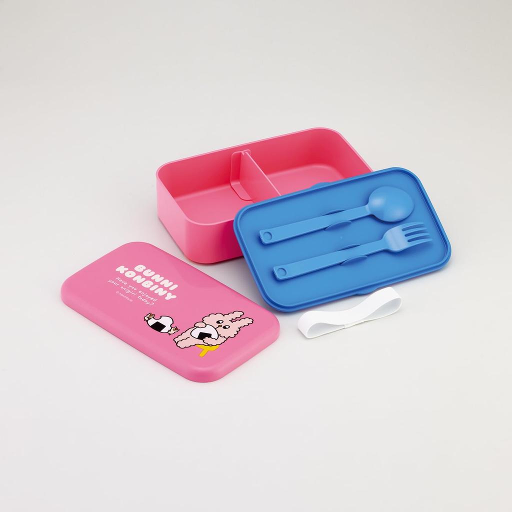 Skater Lunch Box with Bento Box with Lunch Made in Bunny Convenience Store Cutlery, 1000ml, Belt, Japan, PLB10SF-A