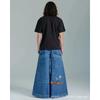 Jeans da Uomo Vestibilità Rilassata Denim Lavato Vintage Con Stampa Grafica Gamba Dritta Pantaloni Streetwear Autunno