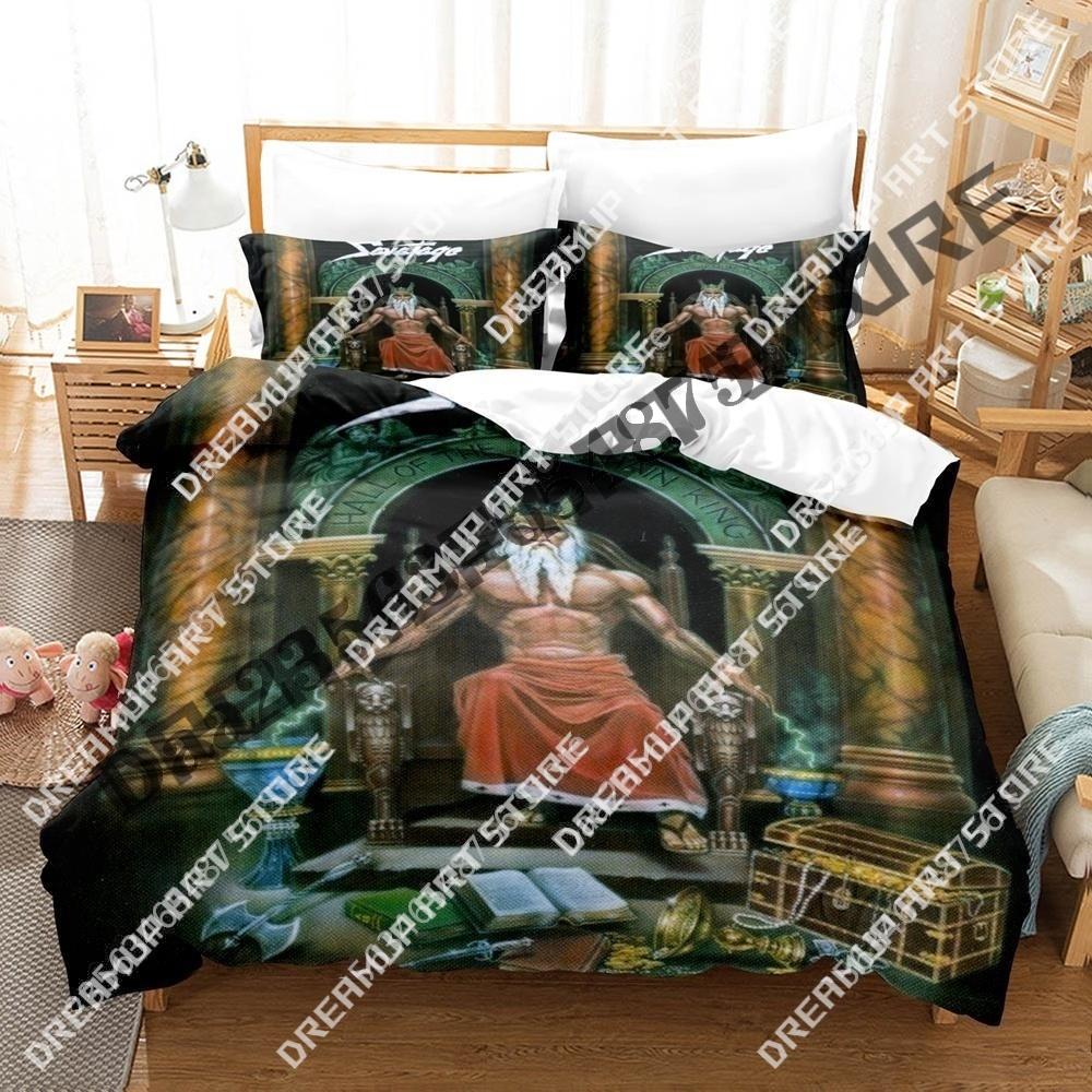 3D Print Savatage Band Bedding Set Twin Queen King Full Size Duvet Cover Pillowcase Bed boys girls Adult Home Textiles
