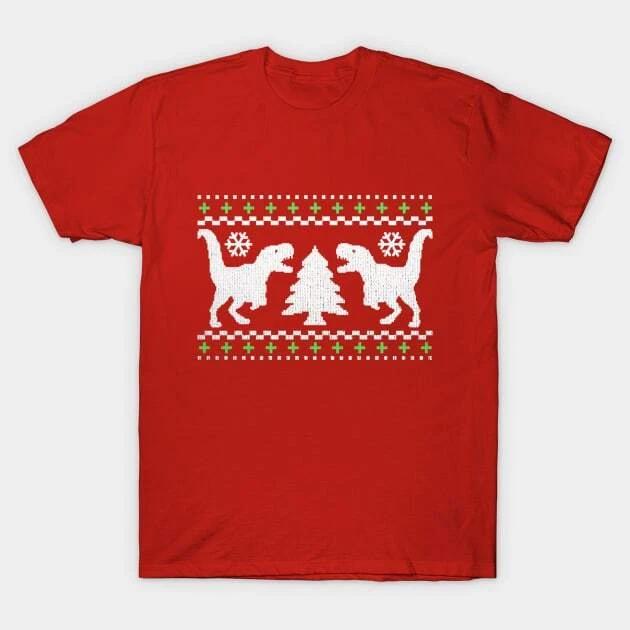 Funny Ugly T-REX Christmas Sweater Made in Australia T-Shirt 4XL