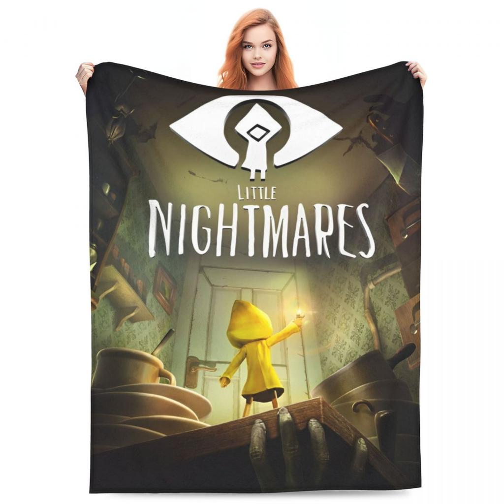 Little Nightmares Game Blanket Survival Horror Game Fuzzy Funny Warm Throw Blankets for Bed Sofa Spring Autumn