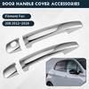 Durable for Peugeot 208 2012-2018 Luxuriou Chrome Exterior Door Handle Cover