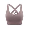 Women Cross Back Sports Bra Breathable Comfortable With Chest Pads For Gym Yoga Running Fitness